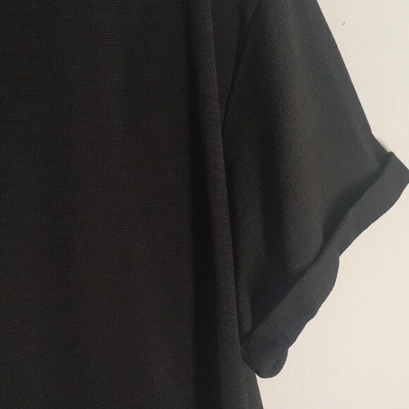 Elegant Simply Vera Verawang top women’s size pl petite Large black embellished - Picture 13 of 16